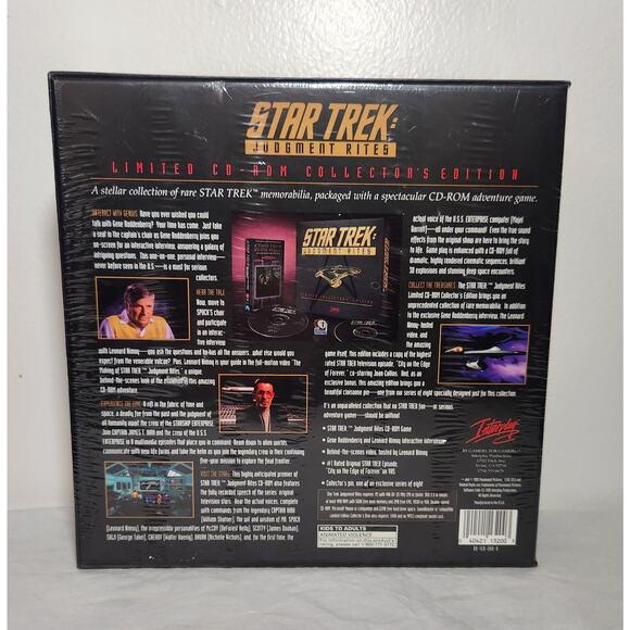 Star Trek Judgement Rites Limited CD-ROM Collector's Edition 61604 Of 75000 New - Picture 2 of 6